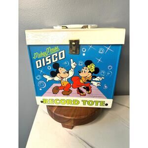 Vintage Mickey Mouse Disco Record Tote – Disney Vinyl Carry Case